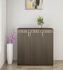 Prestige Wide File Cabinet in Fumed Oak Finish with Lock