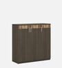 Prestige Wide File Cabinet in Fumed Oak Finish with Lock