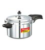 Prestige Deluxe Plus Induction Base Aluminium Pressure Cooker, 5 Ltr, Silver