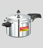 Prestige Deluxe Plus Induction Base Aluminium Pressure Cooker, 5 Ltr, Silver