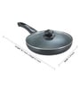 Prestige Dlx Granite Black Fry Pan with Lid,260mm
