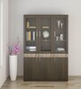 Prestige Large Book Case In Fumed Oak Finish