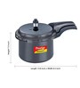 Hard Anodized Aluminium Cooker 3 Ltr