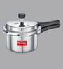 Hard Anodized Aluminium Pressure Cooker in Silver