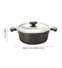 1.9 Ltr Aluminium Induction Base Cooking Pot with Lid