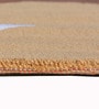Brown Polyester 55 x 22 Inches Machine Made Floor Runner