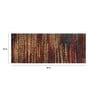 Brown Polyester 21 x 55 Inches Machine Made Floor Runner