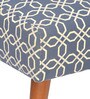 Prevo Slipper Chair in Blue Finish Prevo Slipper Chair in Blue Finish