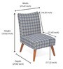 Prevo Slipper Chair in Blue Finish Prevo Slipper Chair in Blue Finish