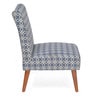 Prevo Slipper Chair in Blue Finish Prevo Slipper Chair in Blue Finish