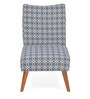 Prevo Slipper Chair in Blue Finish Prevo Slipper Chair in Blue Finish