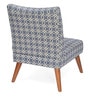 Prevo Slipper Chair in Blue Finish Prevo Slipper Chair in Blue Finish