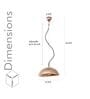Priddy Copper Metal Pendant Light