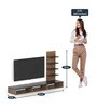 Primax TV Unit in Brown & Black Finish