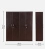 Prime 4 Door Wardrobe in Wenge Finish