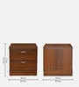 Prime Bedside Table In Samoa Teak Finish