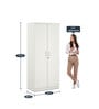 Prime 2 Door Wardrobe in White Finish