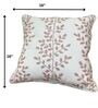 Primrose Petunia 100% Cotton 16X16 Inches Embroidered Cushion Cover