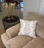 Primrose Petunia 100% Cotton 16X16 Inches Embroidered Cushion Cover