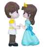 Prince & Princess Couple Multicolour Polyresin Figurine