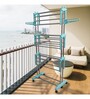 Prince Jumbo Stainless Steel Floor Rested Cloth Dryer Stand In Green (Length: 63.78 ,Height: 25.19)