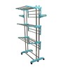 Prince Jumbo Stainless Steel Floor Rested Cloth Dryer Stand In Green (Length: 63.78 ,Height: 25.19)