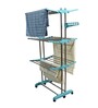 Prince Jumbo Stainless Steel Floor Rested Cloth Dryer Stand In Green (Length: 63.78 ,Height: 25.19)