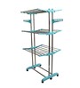 Prince Jumbo Stainless Steel Floor Rested Cloth Dryer Stand In Green (Length: 63.78 ,Height: 25.19)