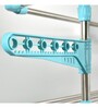 Prince Jumbo Stainless Steel Floor Rested Cloth Dryer Stand In Green (Length: 63.78 ,Height: 25.19)
