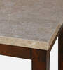 Prince Solid Wood 6 Seater Dinning Table In Milan Walnut Finish