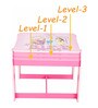 Princess Themed Activity Table with 2 Chairs in Pink Colour