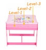 Princess Themed Activity Table with 4 Chairs in Pink Colour