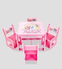 Princess Themed Activity Table with 4 Chairs in Pink Colour
