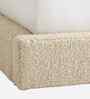Princess Boucle Kids Twin Bed With Box Storage In Cream Colour