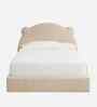 Princess Boucle Kids Twin Bed With Hydraulic Storage In Cream Colour