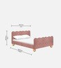 Princess Glow Kids Toddler Bed In Pink Colour