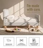 Princess Glow Kids Twin Bed In White Colour