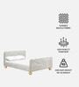 Princess Glow Kids Twin Bed In White Colour