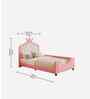 Princess Guard Pink Kids Twin Bed In Pink colour