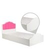 Princess Kids Bed in White & Pink Finish