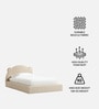Princess Kids Twin Bed In Cream Colour
