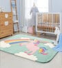 Multicolor Character Wool 3 ft x 5 ft Kids Carpet