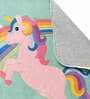 Multicolor Character Wool 3 ft x 5 ft Kids Carpet