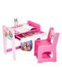 Princess Theme Desk & Chair with Adjustable Height Feature