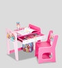 Princess Theme Desk & Chair with Adjustable Height Feature