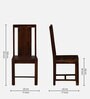 Princeton Sheesham Wood 4 Seater Dining Set In Provincial Teak Finish