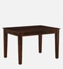 Princeton Sheesham Wood 4 Seater Dining Set In Provincial Teak Finish