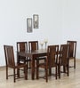 Princeton Sheesham Wood 6 Seater Dining Set In Provincial Teak Finish