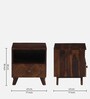 Princeton Sheesham Wood Bedside Table In Provincial Teak Finish With Drawer
