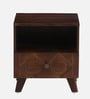 Princeton Sheesham Wood Bedside Table In Provincial Teak Finish With Drawer